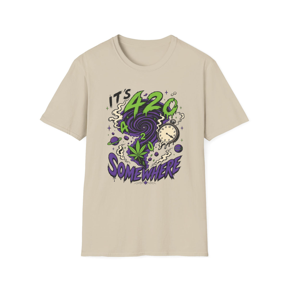 It's 420 Somewhere (Trippy) T-Shirt