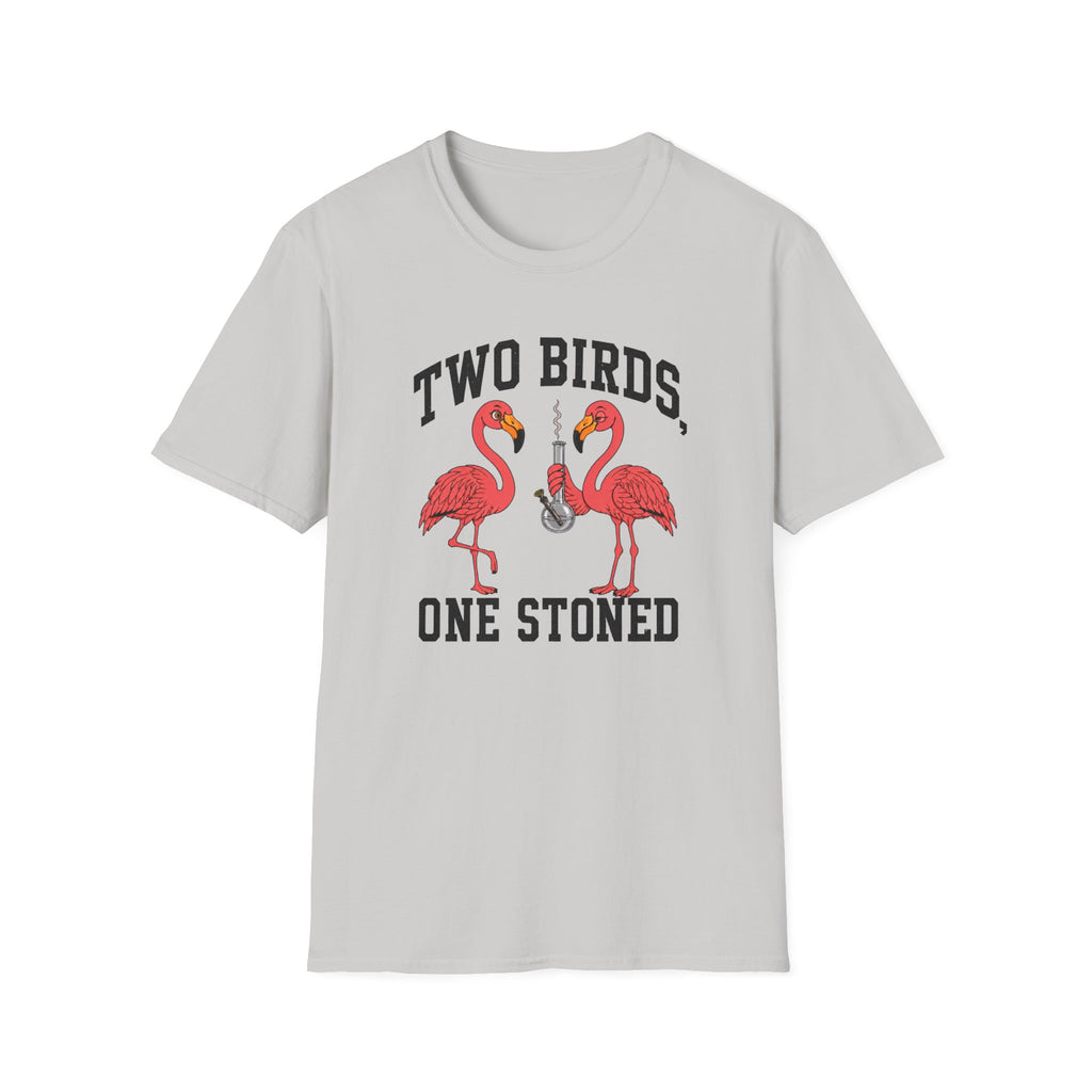 2 Birds, 1 Stoned (Flamingos) T-Shirt