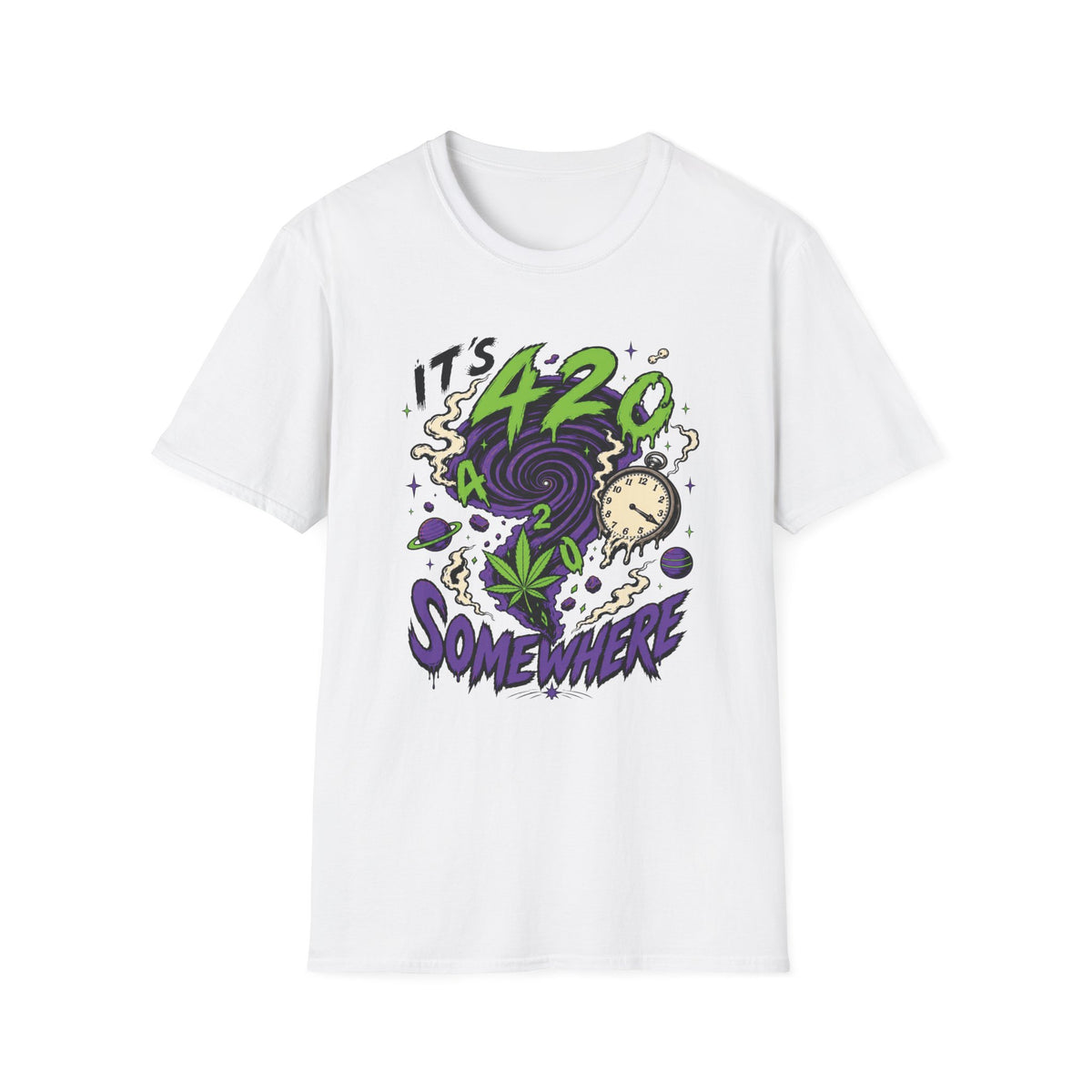 It's 420 Somewhere (Trippy) T-Shirt
