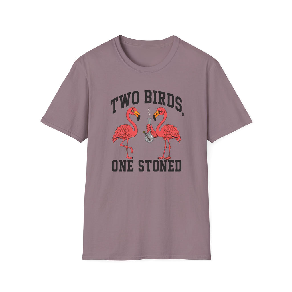 2 Birds, 1 Stoned (Flamingos) T-Shirt