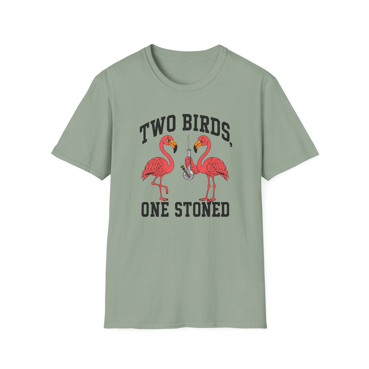2 Birds, 1 Stoned (Flamingos) T-Shirt